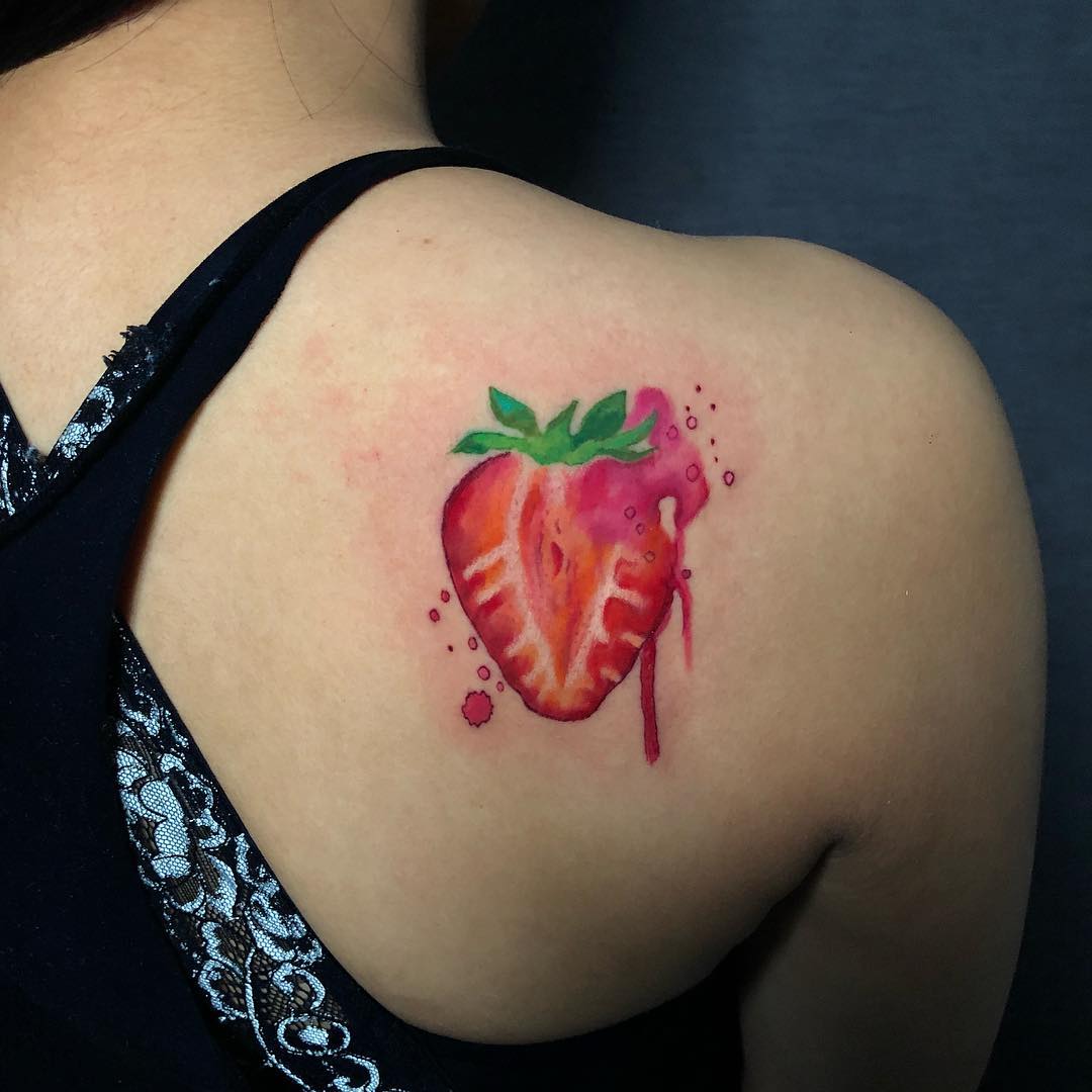 Meaning Of Strawberry Tattoo Tattoos Blendup