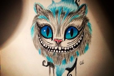 Tatuaje del gato Chesire