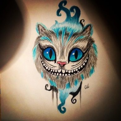 Tatouage du chat de Chesire