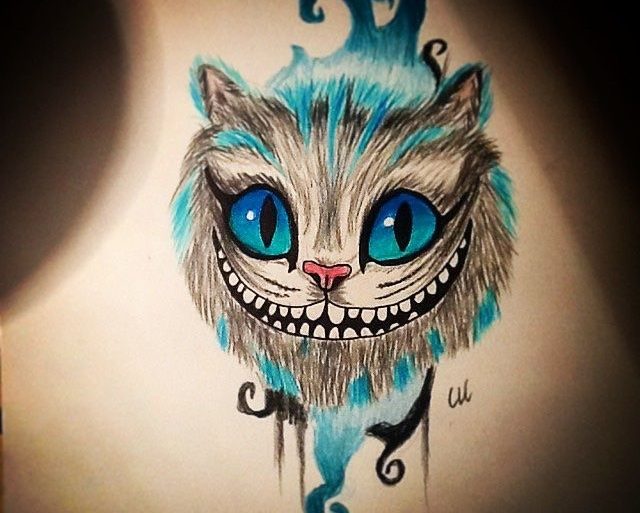 Tatuagem gato Chesire Cat