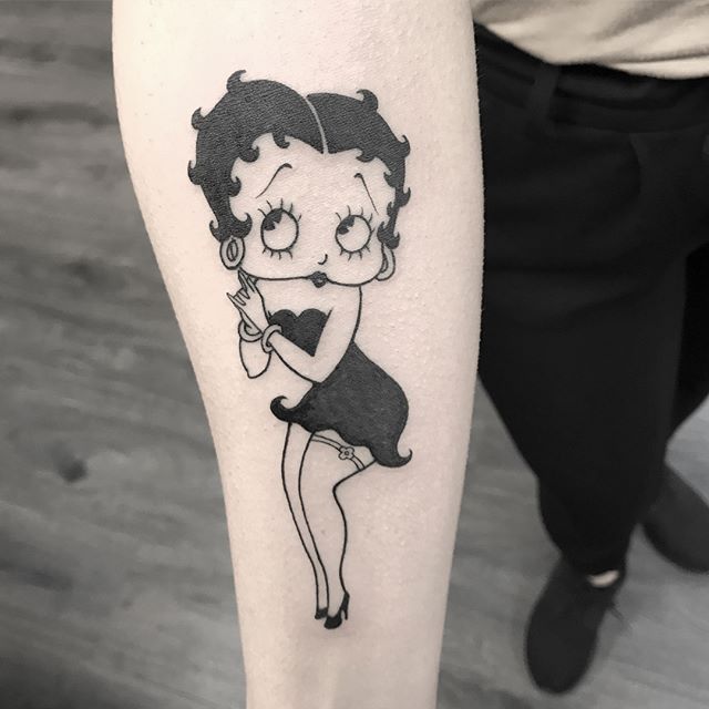 The Art and Antics of Jason Blanton  Betty Boop Tattoo by Jason Blanton