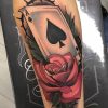 Tatuagem As de Espadas e Rosa - Significado