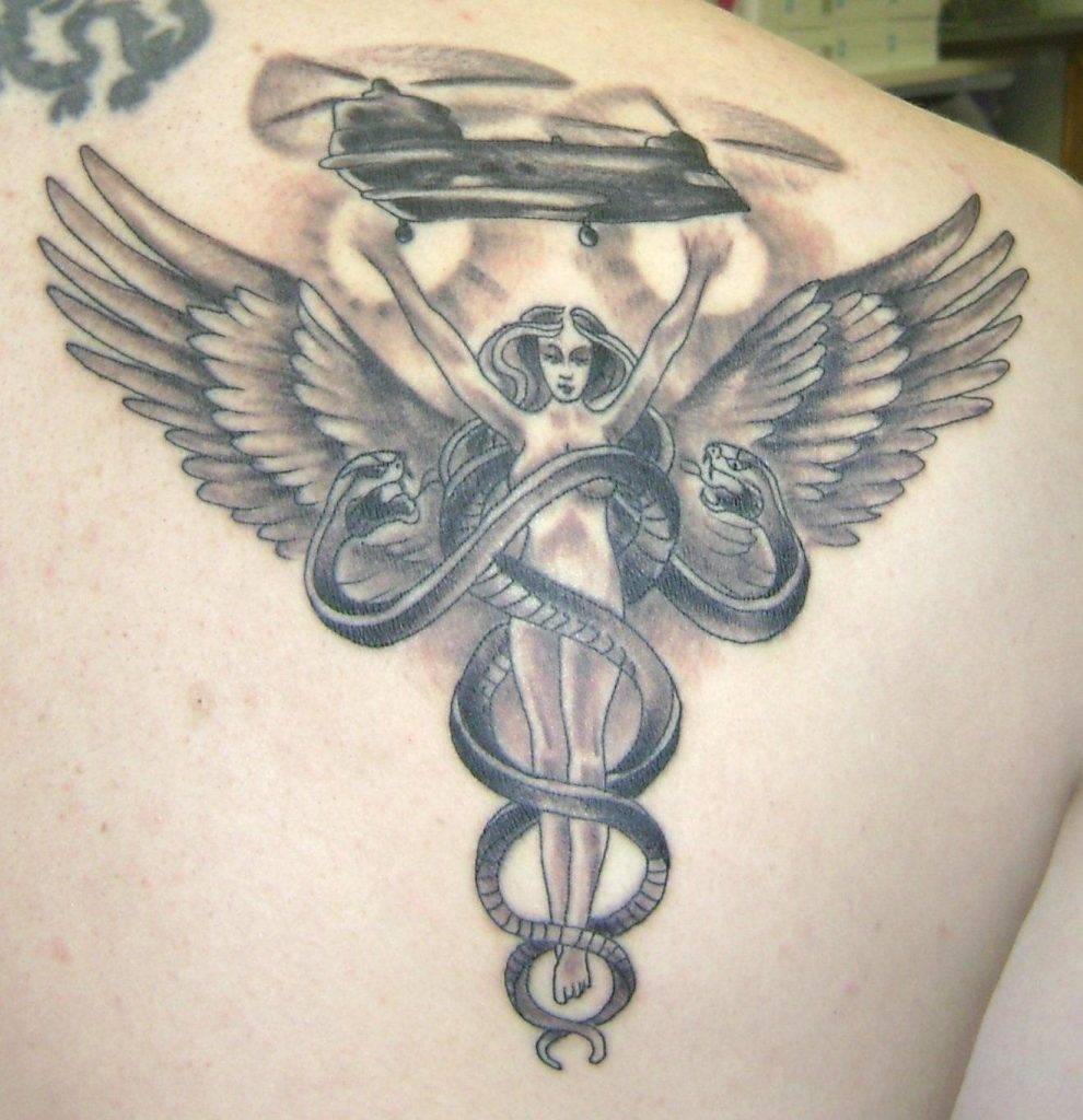Meaning of Caduceus Tattoos (emblem of H mes) | BlendUp