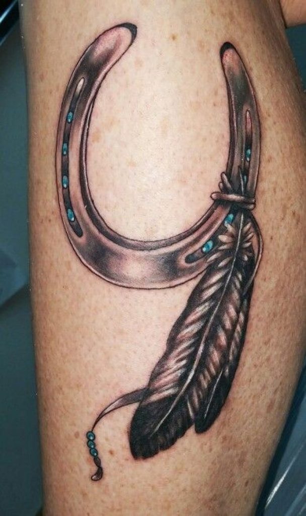 cute horseshoe tattoo designs