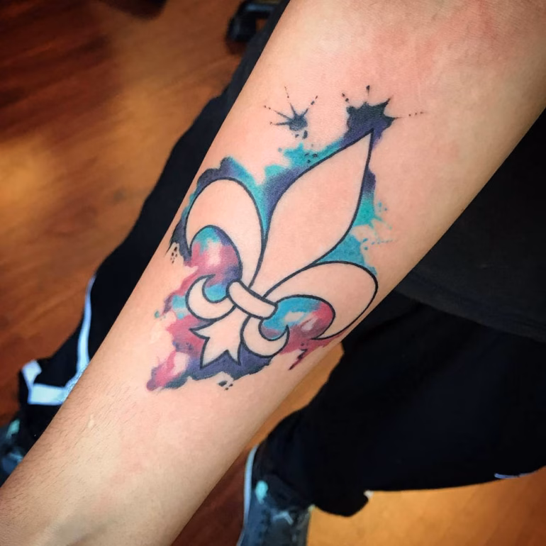 Significado de Tatuagens de Flor-de-Lis