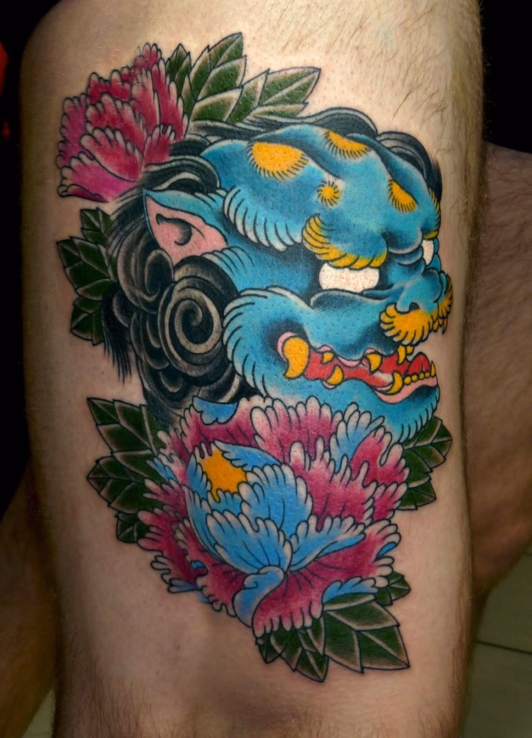Significado de Tatuagens de Fu Dog ou Leão Chinês