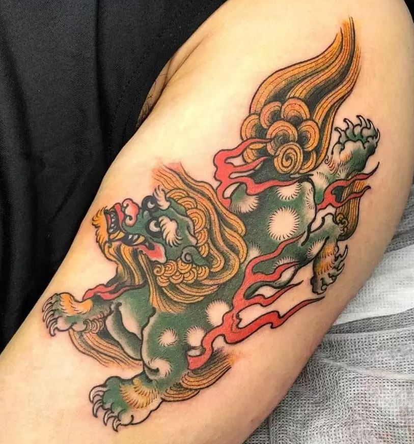 Japanese Tattoo Meaning Shishi Lion  BARDADIM TATTOO  NYC