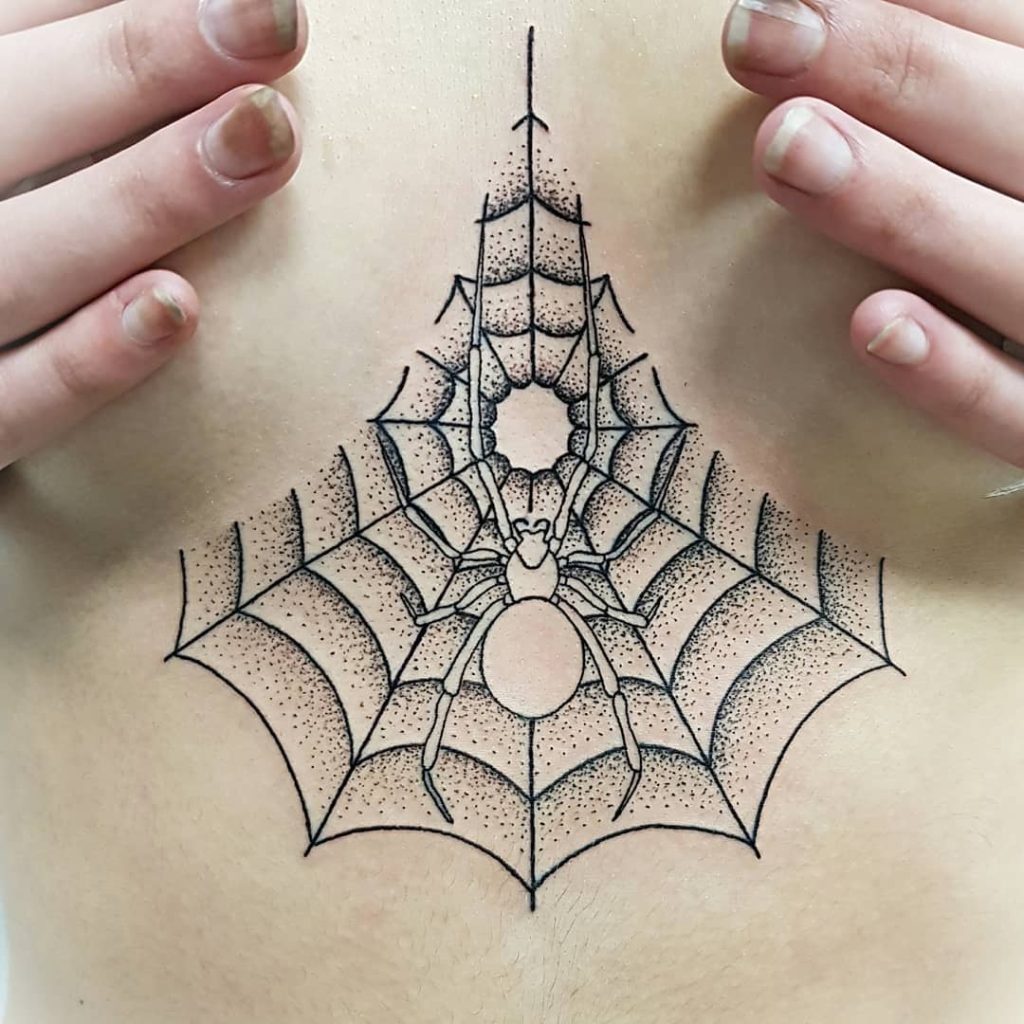 Teia de Aranha-significados de tatuagens #teiadearanha #amuletos #tatt