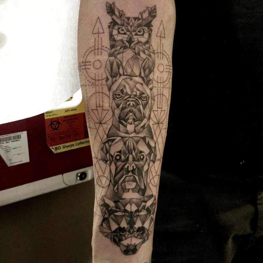 Freelance illustrator  kgartdesign  Instagram photos and videos   Geometric animal tattoo Viking tattoos Totem tattoo