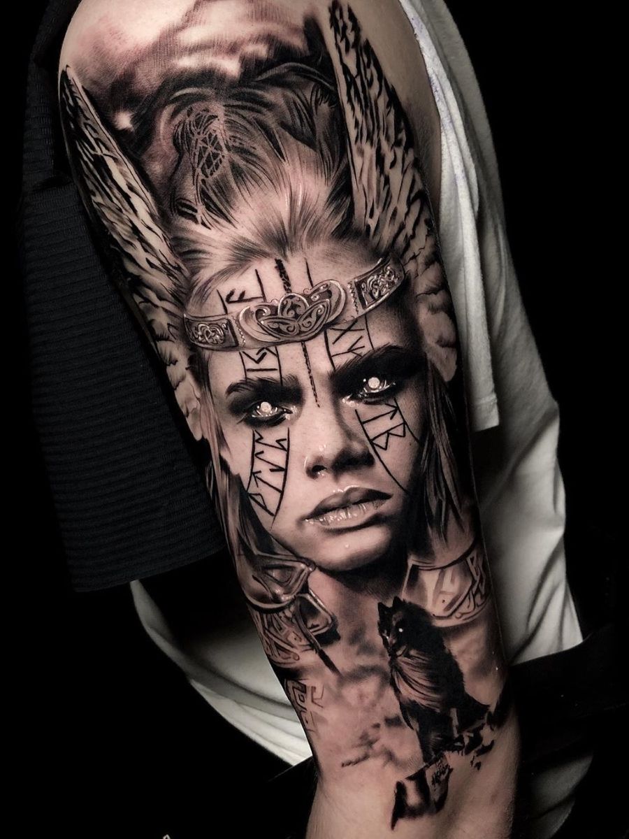Schildmaid tattoo