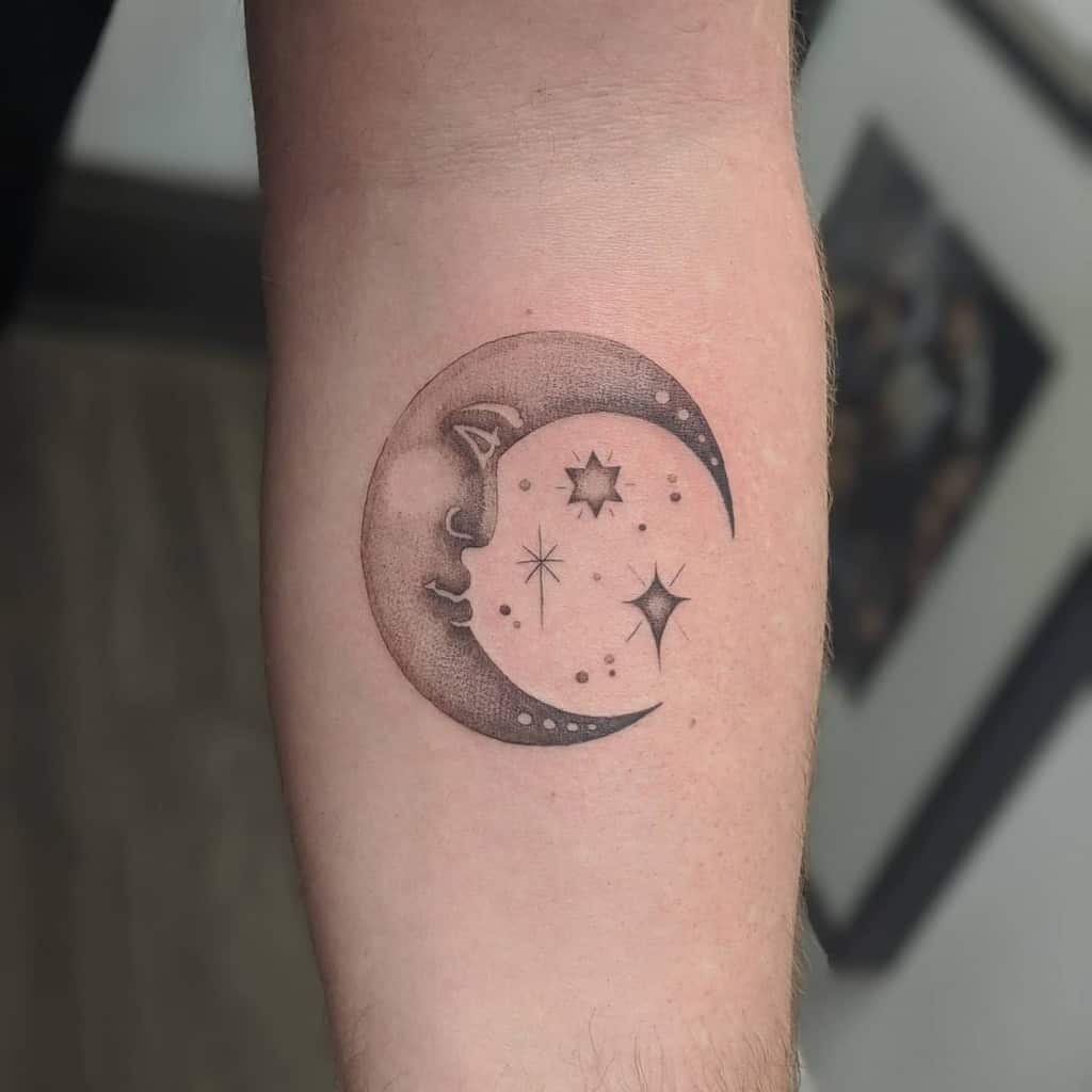 Meaning of Crescent Moon and Star Tattoos | BlendUp
