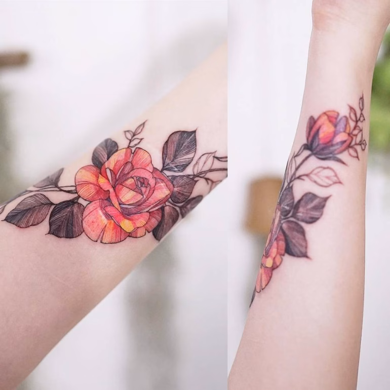Significado de tatuagens de Rosas