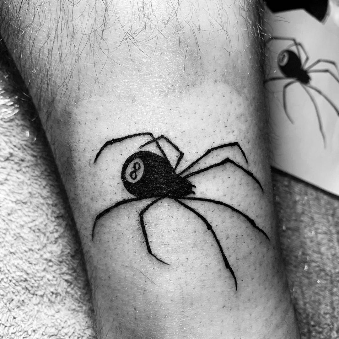 spider tattoo with 8 on it meaningTikTok Search