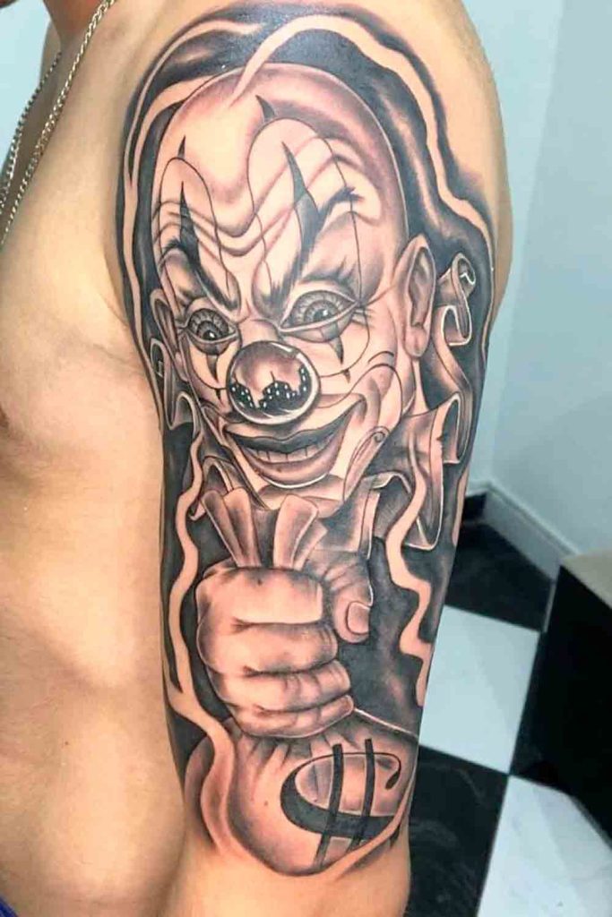 Gangster Joker Tattoo Design