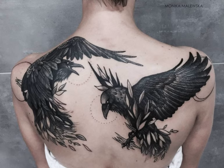 Inspiração: Tatuagens de Corvos