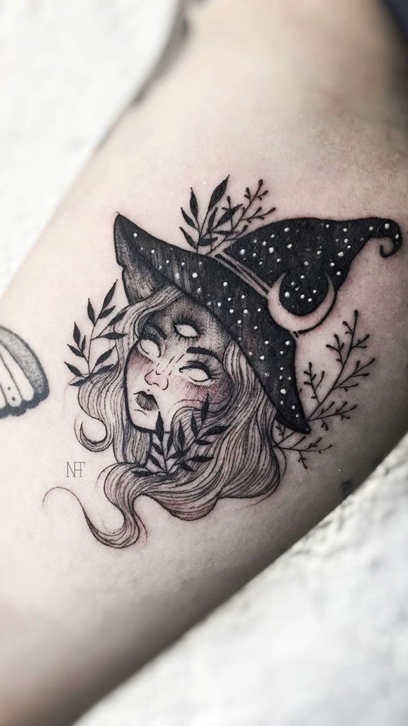 Explore the 50 Best Witch Tattoo Ideas 2018  Tattoodo