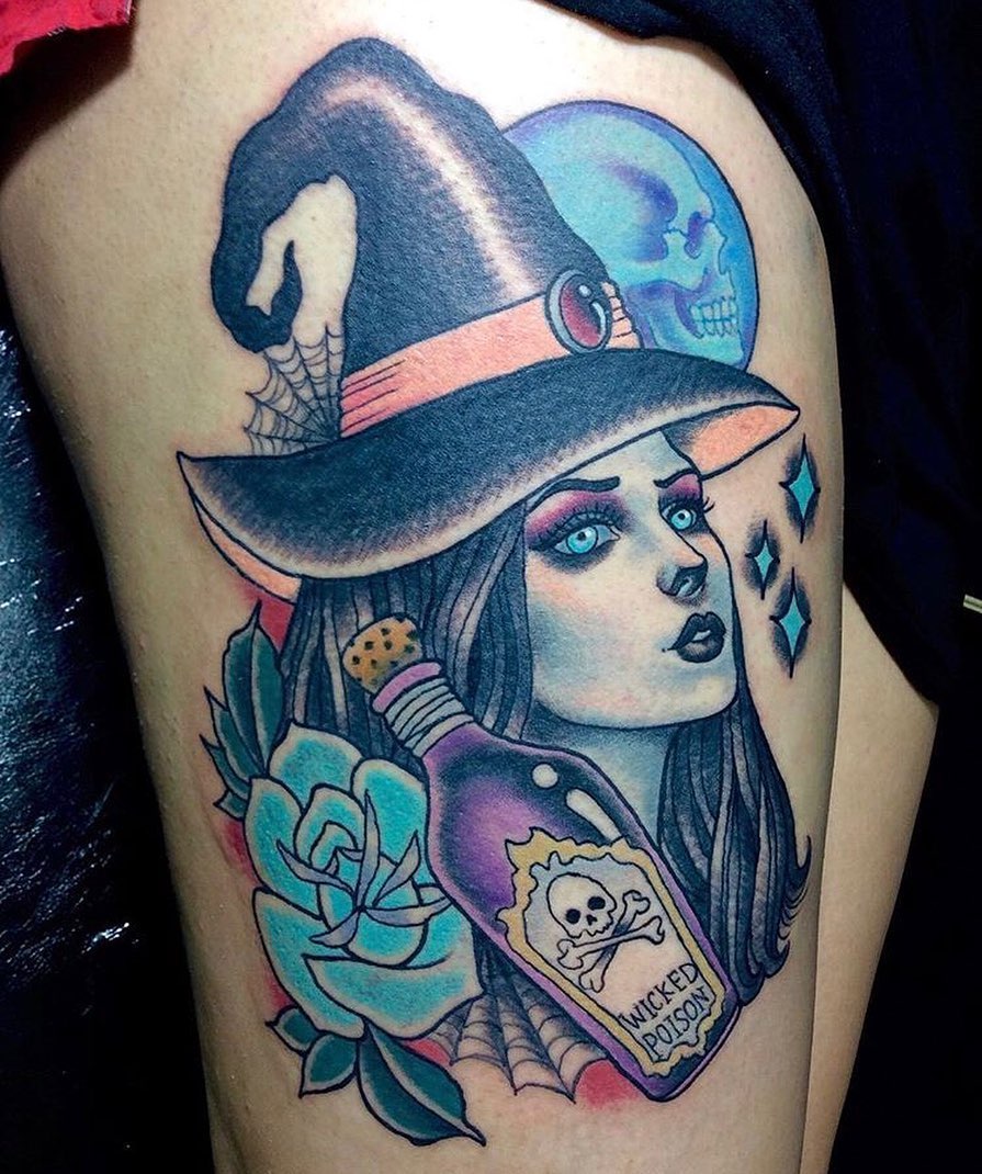 Let these witch tattoos cast a magical spell on you  Ratta TattooRatta  Tattoo