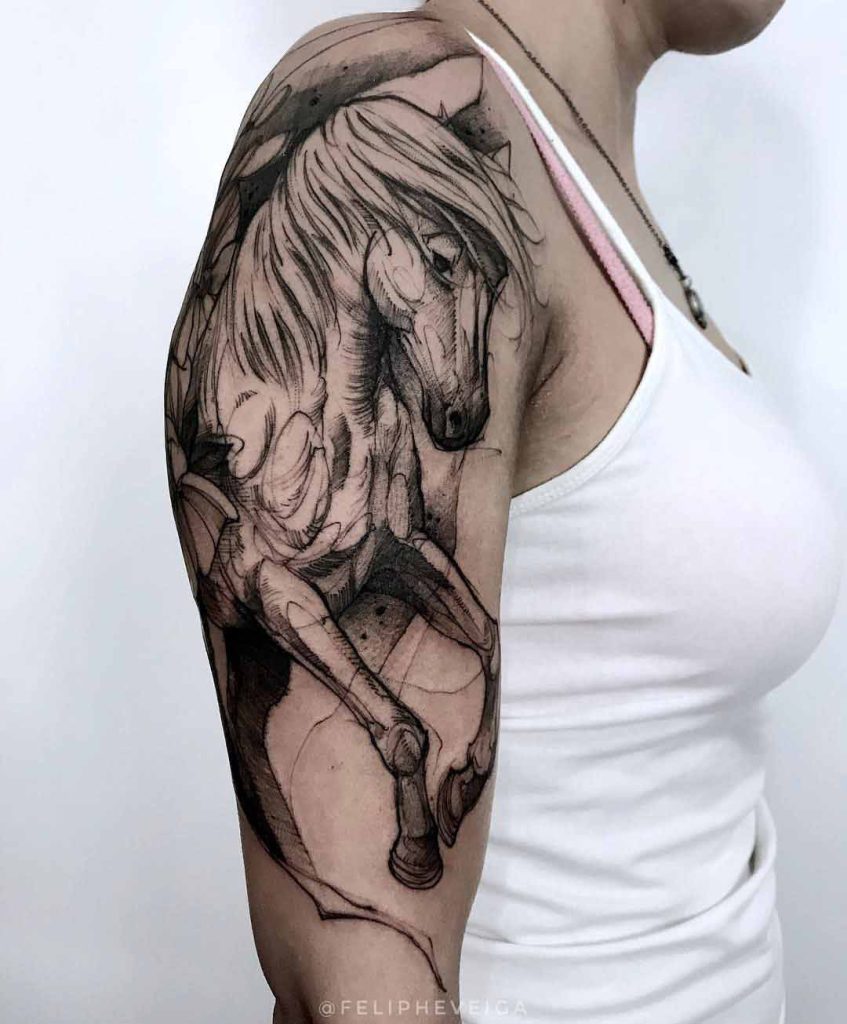 Significado das tatuagens de cavalo