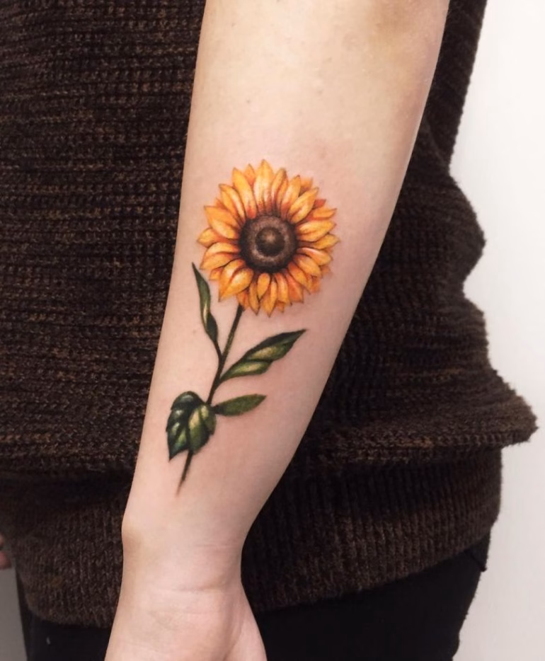 Significado de Tatuagem de Girassol