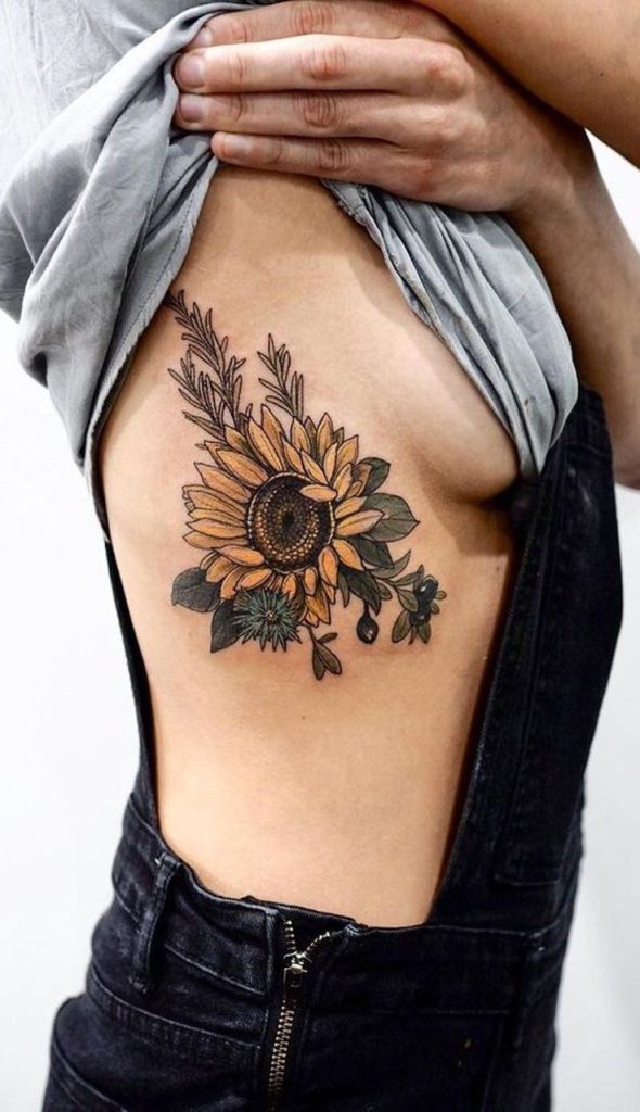 Significado de Sunflower Tattoo | BlendUp