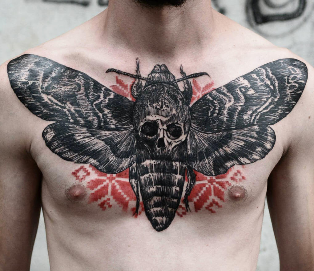 Moth Tattoo  meaning photos sketches and examples