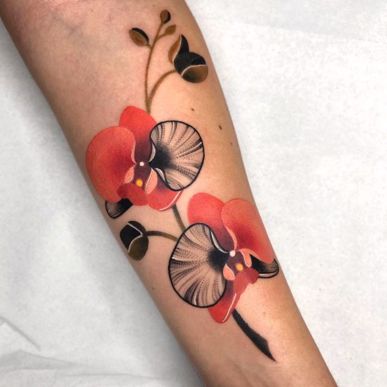 Significado de Tatuagens de Orquidea