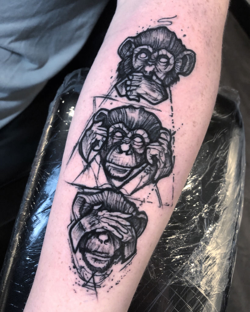 Meaning of Tattoo of the tr wise monkeys | BlendUp