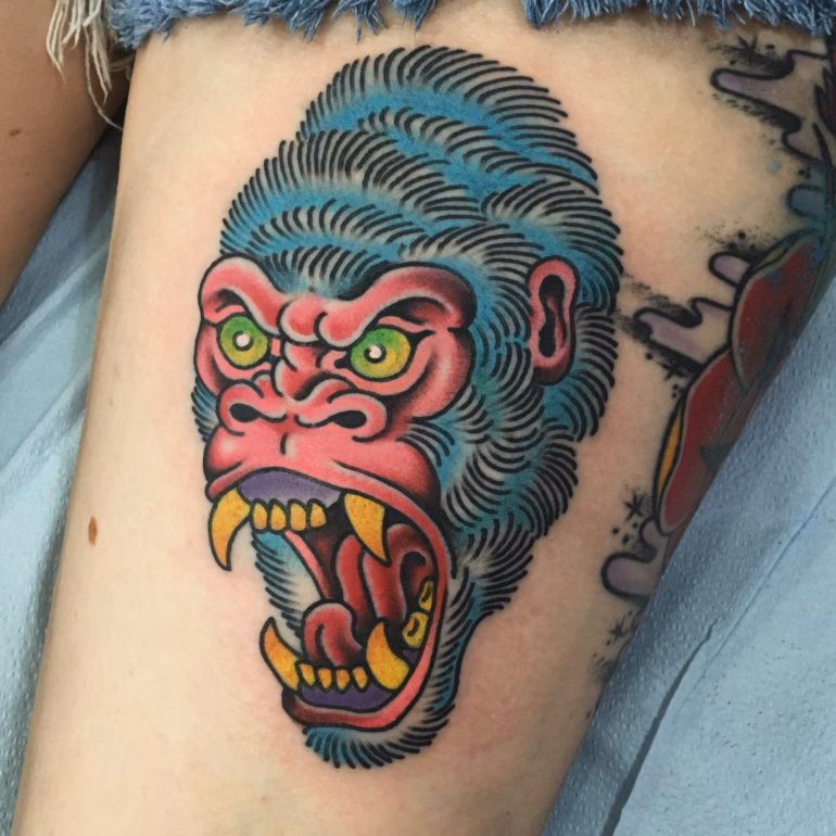 Significado de Tatuagens de Gorila