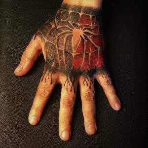Spider Man Back Tattoo by montatt  Tattoogridnet