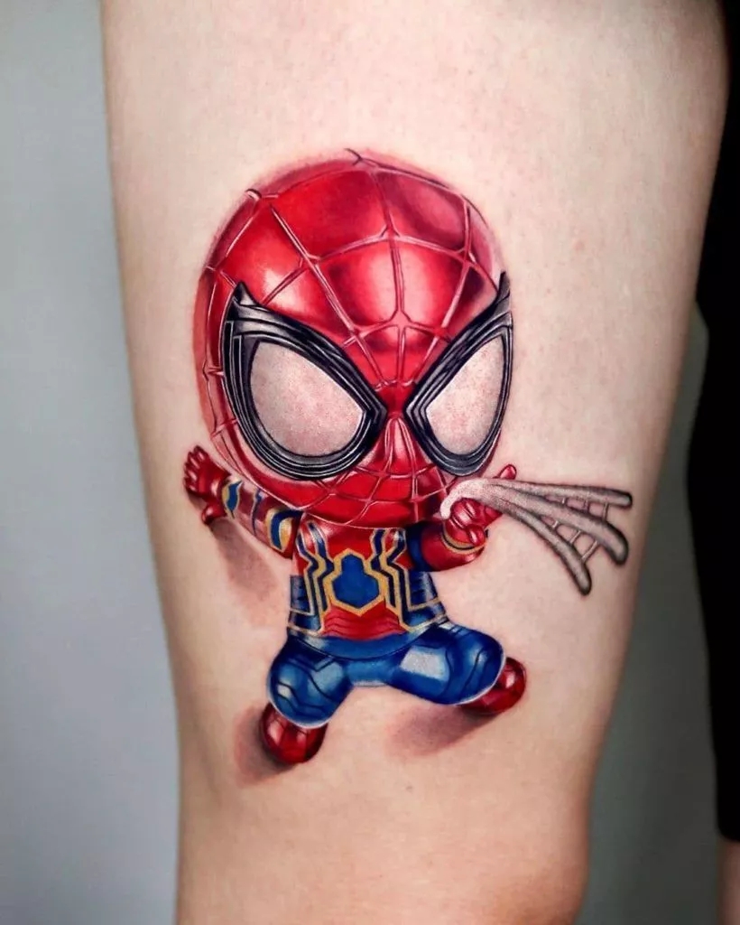Spider Man Temporary Tattoo by annahtattoo  Tattoogridnet