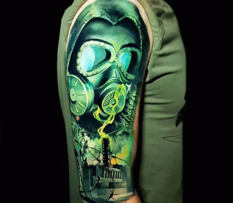 Significado de Tatuagens de Máscara de Gás