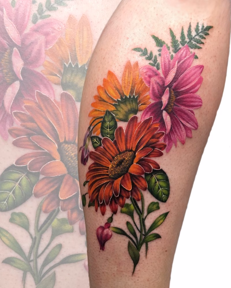 Significado de tatuagens de margarida / crisântemo