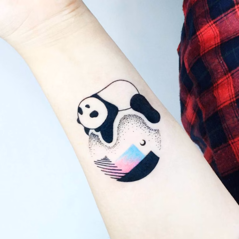 Significado de tatuagens de urso panda