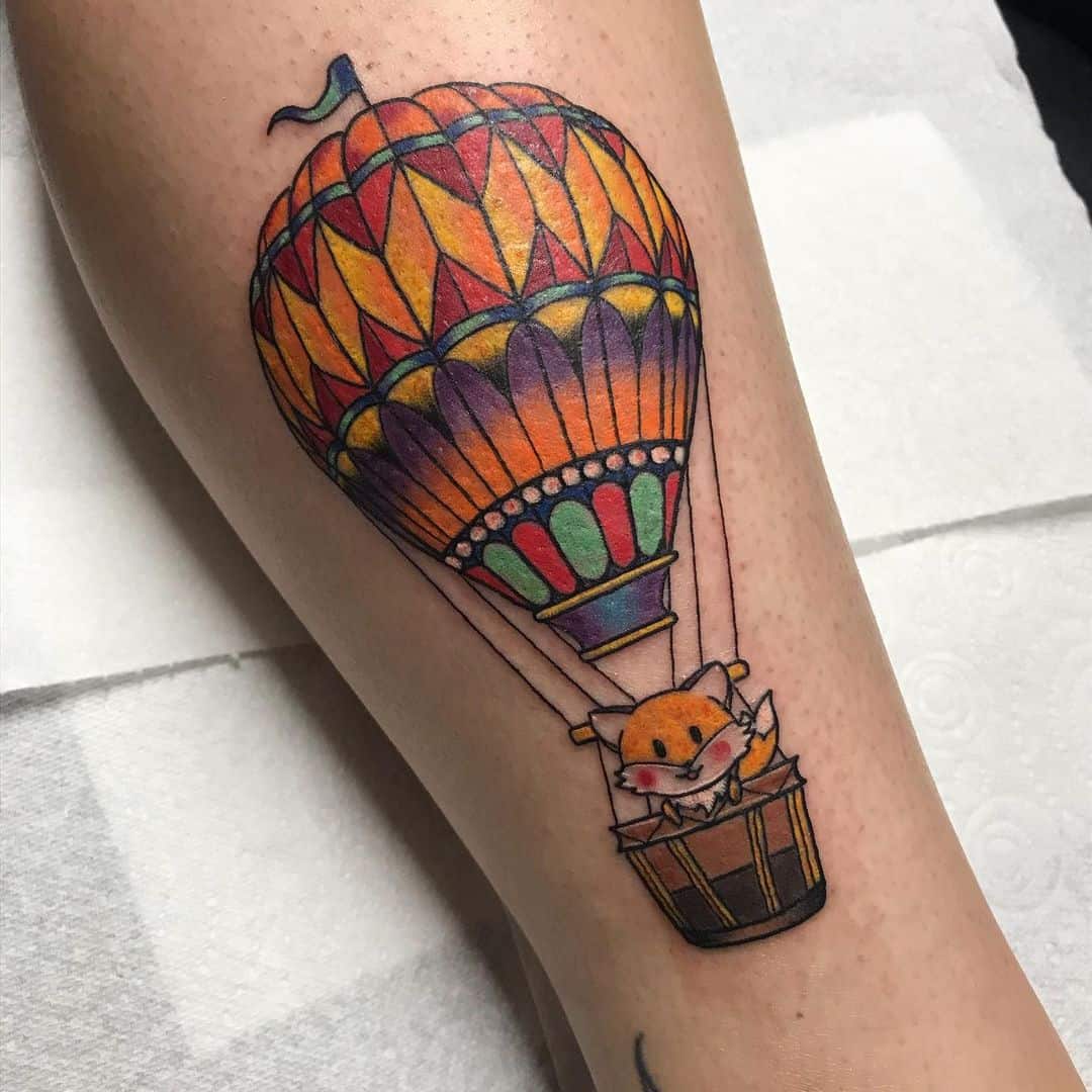 101 Best Hot Air Balloon Tattoo Ideas You Have To See To Believe  Outsons