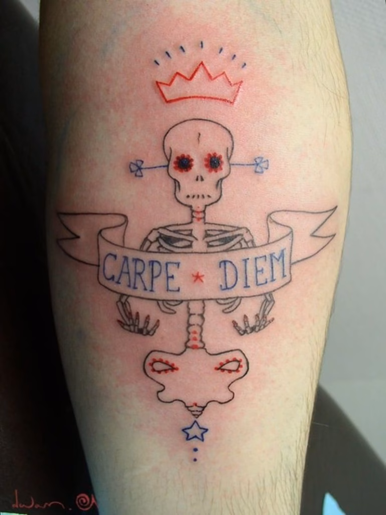 Significado de tatuagens de Carpe Diem