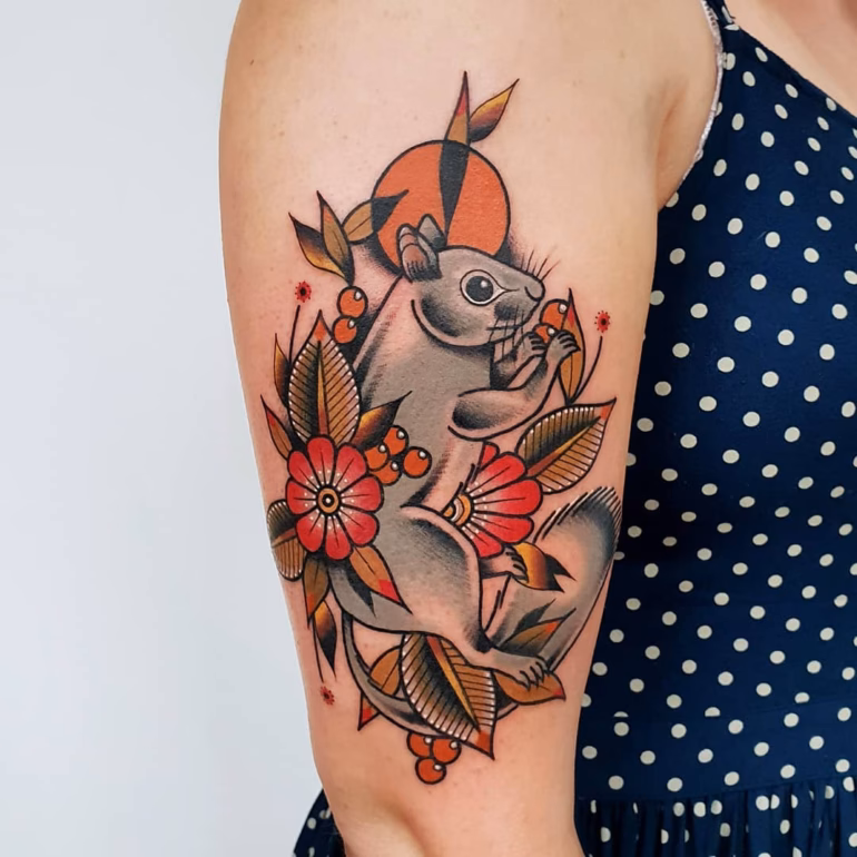Significado de tatuagens de esquilo