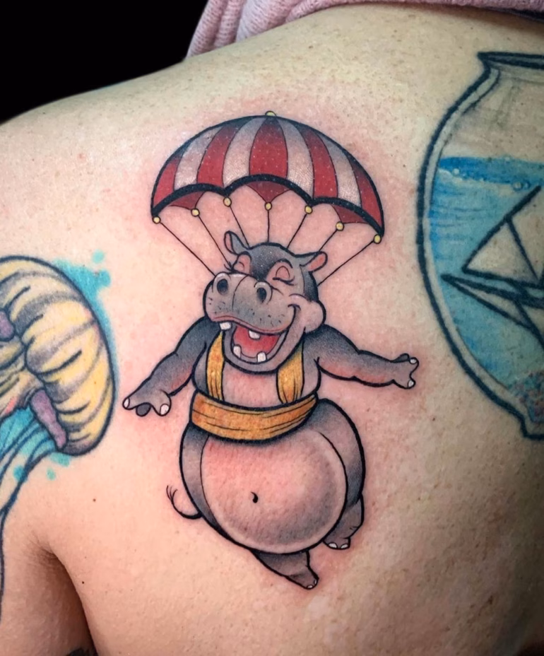 Significado de tatuagens de hipopotamo