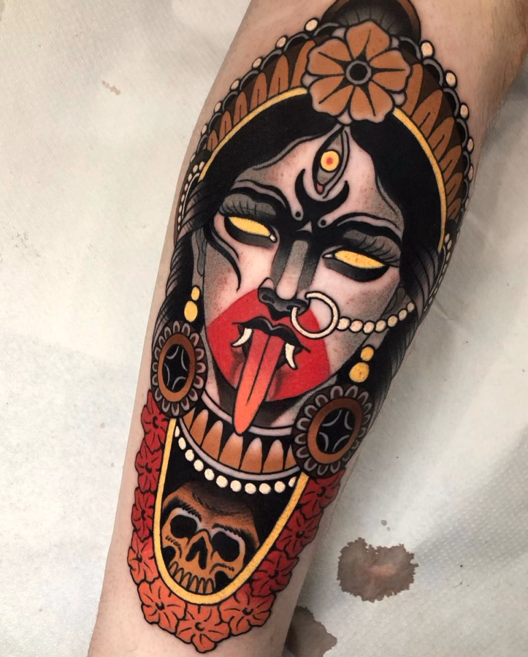 Significado de tatuagens de Kali (Hinduísmo)