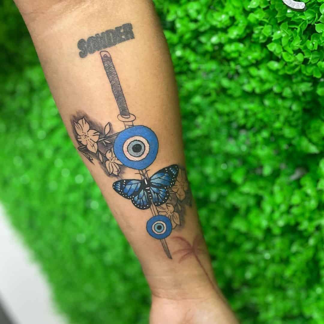 Evil eye tattoo by tattooist Bongkee  Tattoogridnet
