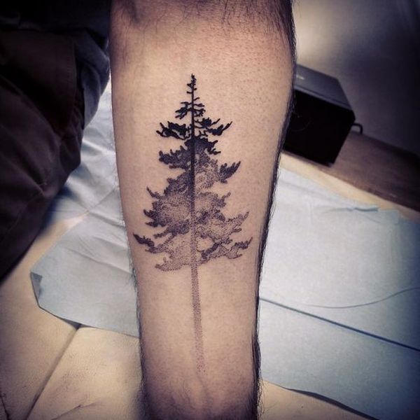 Buy Temporary Tattoo Tree Sleeve Tattoo Pine Tree Fake Tattoo Online in  India  Etsy