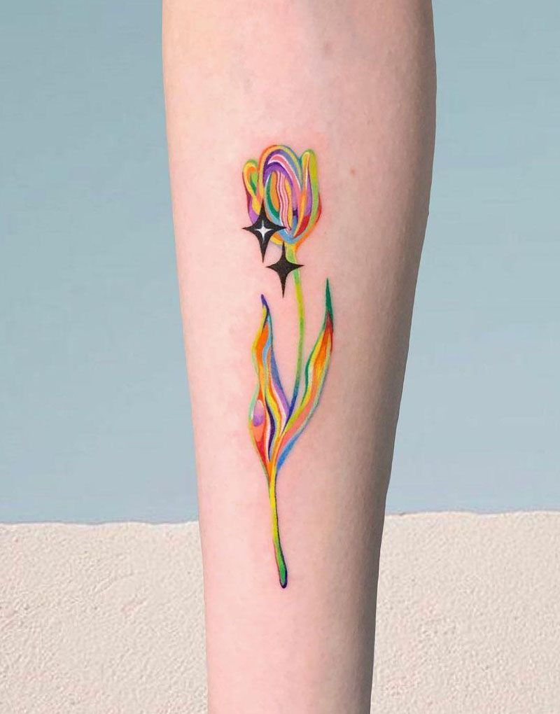 Significado de los tatuajes de tulipanes | BlendUp