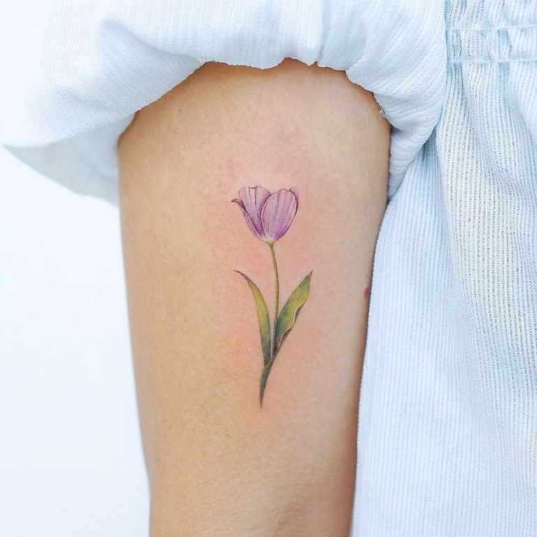 Significado de tatuagens de tulipas