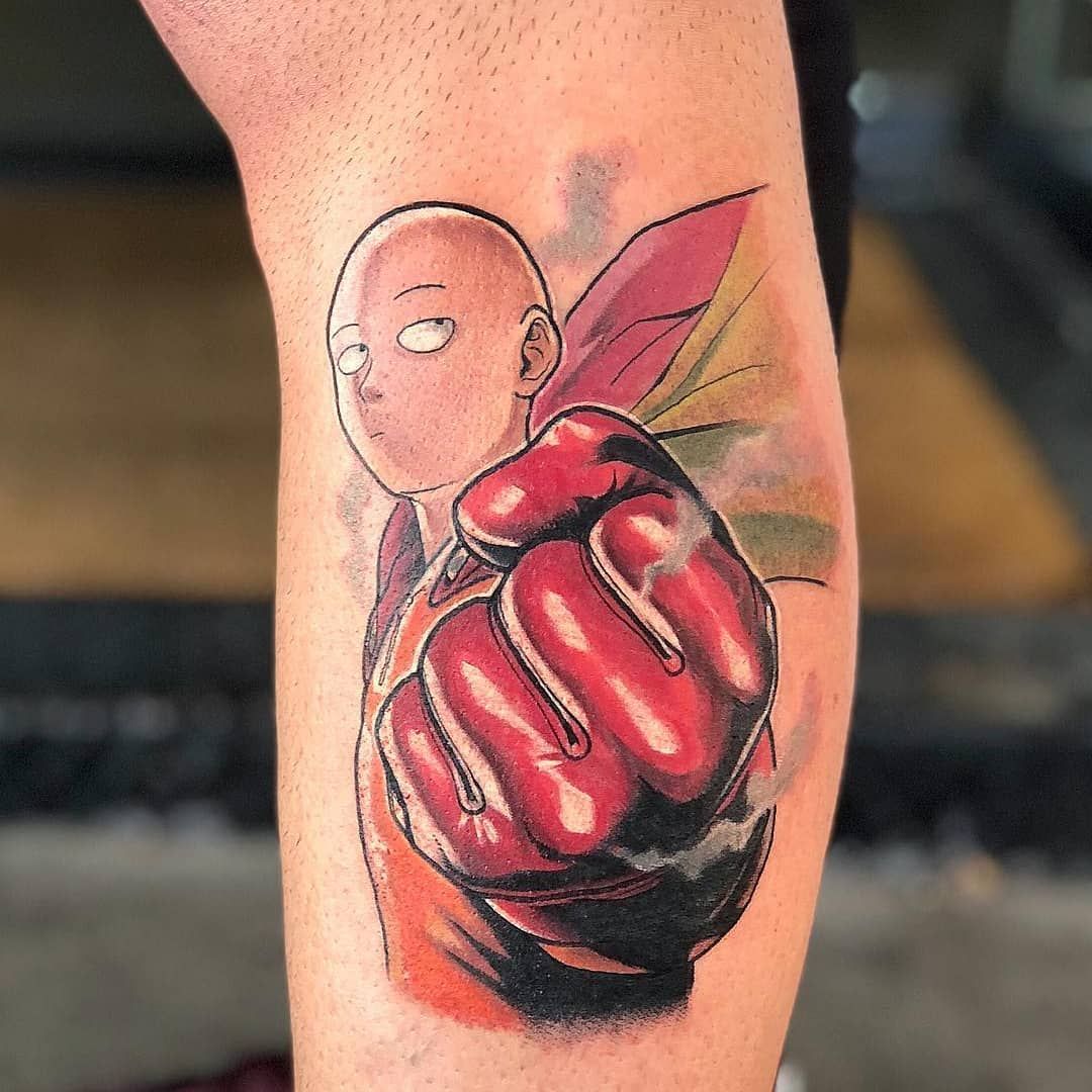 One Punch Man tattoo by James Mullin Tattoo  Post 26190