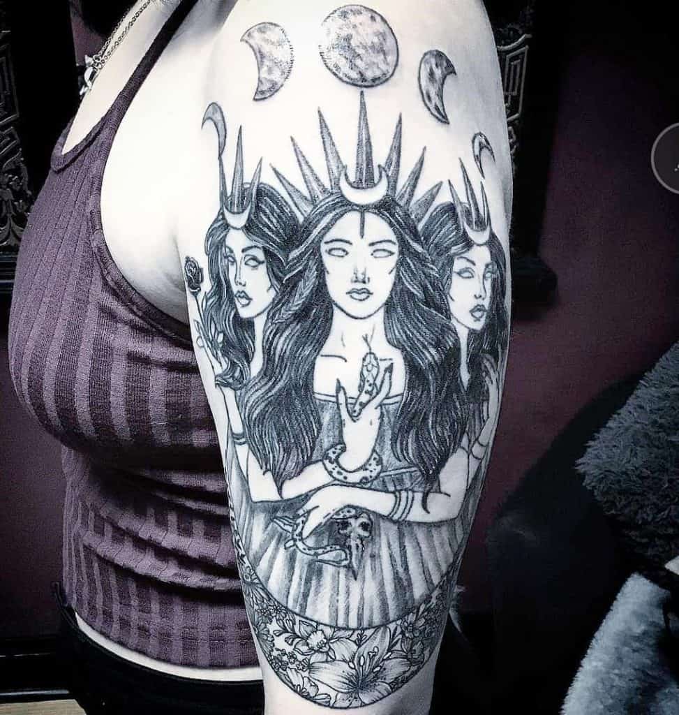 Selene Goddess Of The Moon Tattoo  TATTOOGOTO
