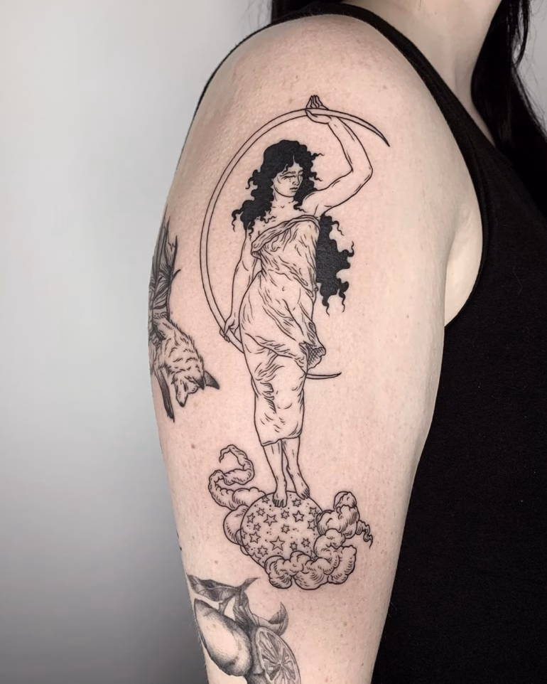 Significado de tatuagens de Selene (deusa da lua grega)