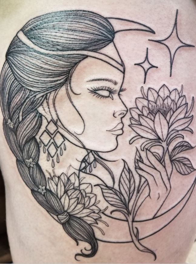 Annabelle Lewis on Instagram Selene the Moon Goddess     There are  many goddesses connected to the moon i  Greek mythology tattoos  Mythology tattoos Art