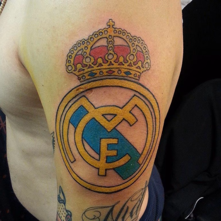 Tatuagens do símbolo do Real Madrid