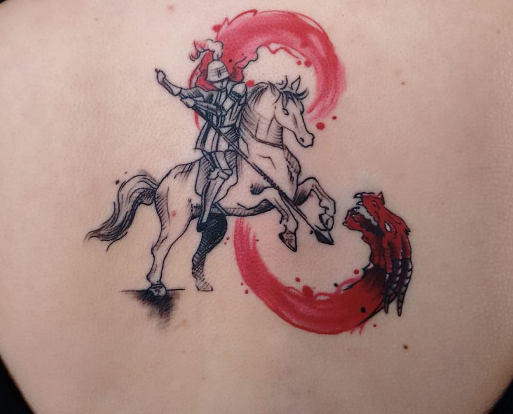 St George  Dragon Tattoo