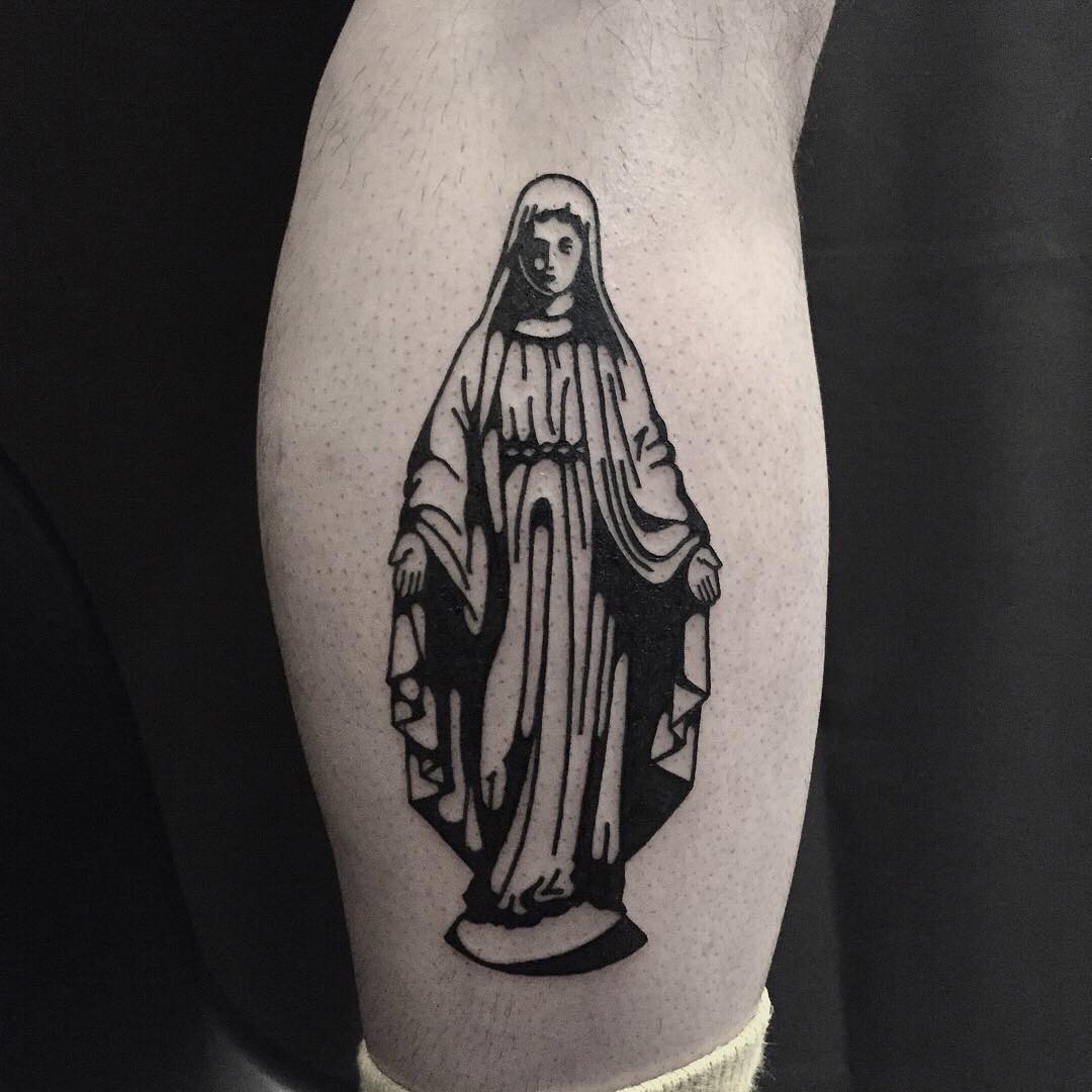Virgin Mary Tattoo | Mother mary tattoos, Mary tattoo, Virgin mary tattoo