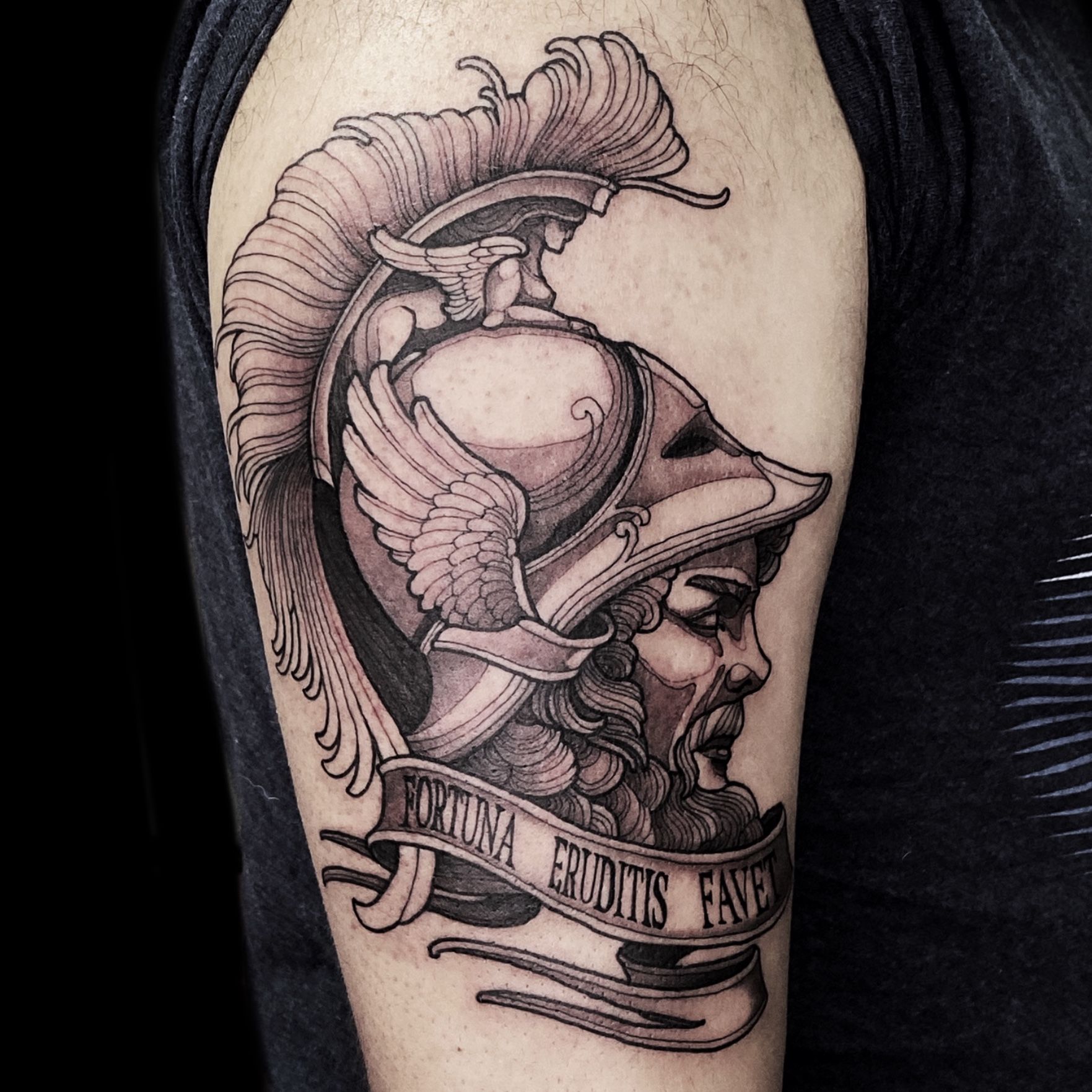 Ares  Achilles Mens Upper Arm Tattoo  Best Tattoo Ideas For Men  Women